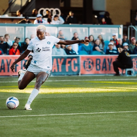 Bay FC shot on goal. 